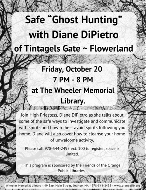 Safe ''Ghost Hunting'' with Diane DiPietro
