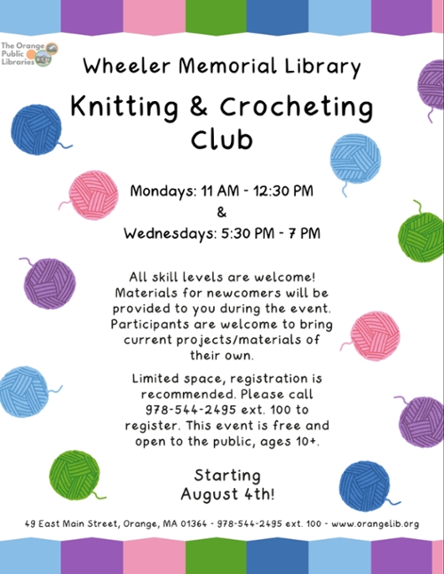 Knitting and Crocheting Club