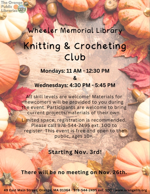 Knitting and Crocheting Club