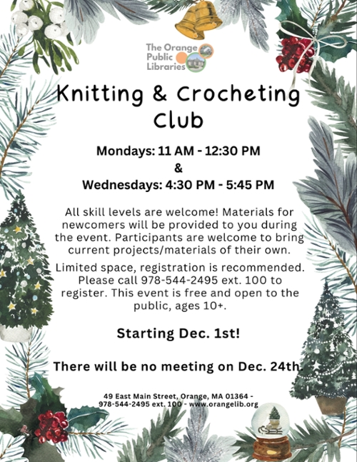 Knitting and Crocheting Club