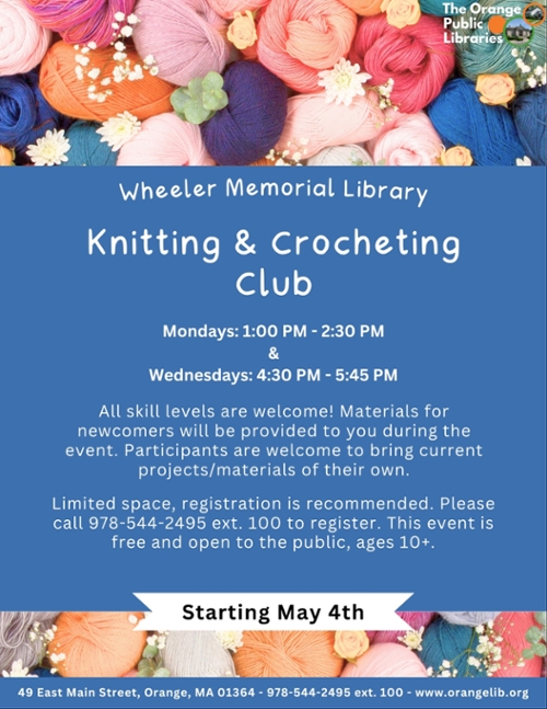 Knitting and Crocheting Club