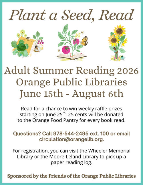 Adult Summer Reading Program Starts