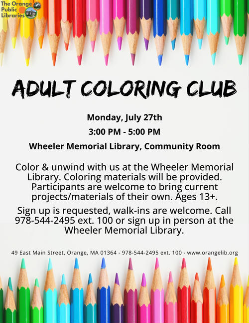 Adult Coloring Club