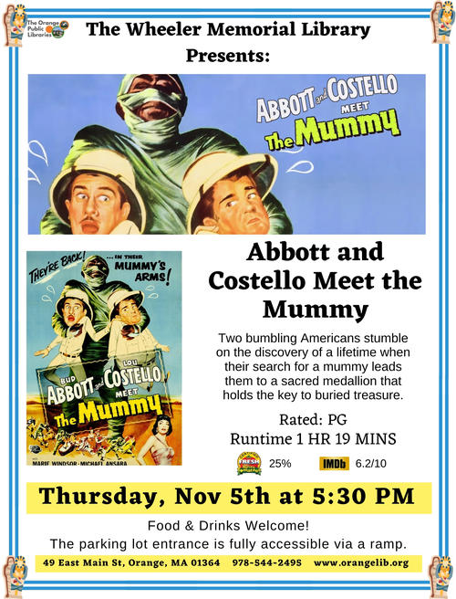 Thursday Film: Abbott and Costello Meet the Mummy